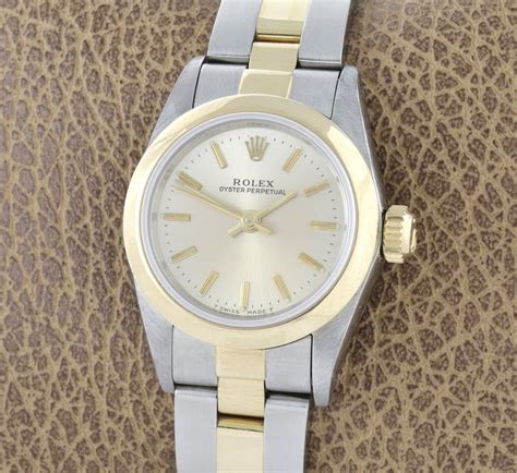 rolex oyster perpetual stahl automatik damen uhr